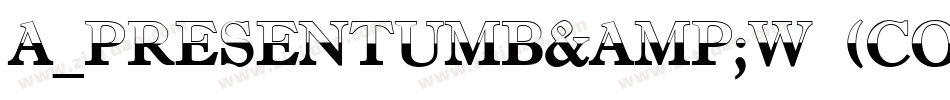a_PresentumB&W (COPY 1)字体转换